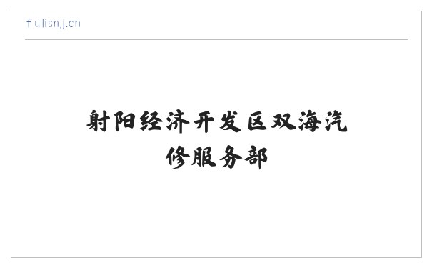 射阳经济开发区双海汽修服务部 缩略图